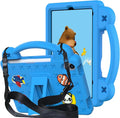 Compatible with Apple iPad mini 6 2021 8.3 inch Tablet Case Lightweight Shockproof Protective Case with Shoulder Strap &amp Stand Handle &amp Pen Tray for Girl Kid Gift Sky Blue