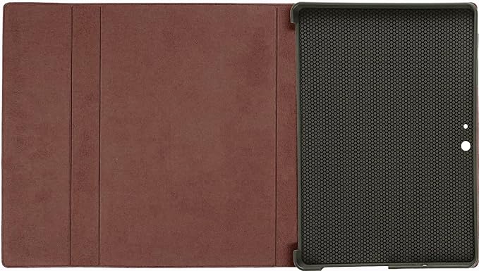 Gexmil Leather Case Compatible with Surface Pro 8 13 Inch 2021with Pencil Holder Support Type Cover KeyboardMagnetic ClosureMulti-Angle Portfolio Business CoverDark Brown
