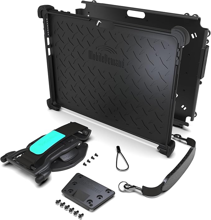 MobileDemand Full-Body Kickstand Rugged Case for Microsoft Surface Pro 910and 11–Heavy Duty Surface Pro Case with Briefcase Handle- Shock Absorbing
