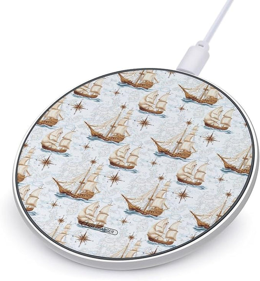 Red Fire Dragon Fantasy (2) Wireless Charger Anti-Slip Wireless Charging Pad Slim Charger Mat for Men Women