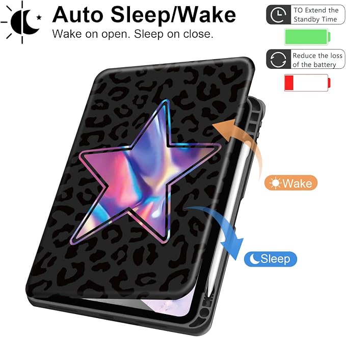 Leopard Black- Iridescent