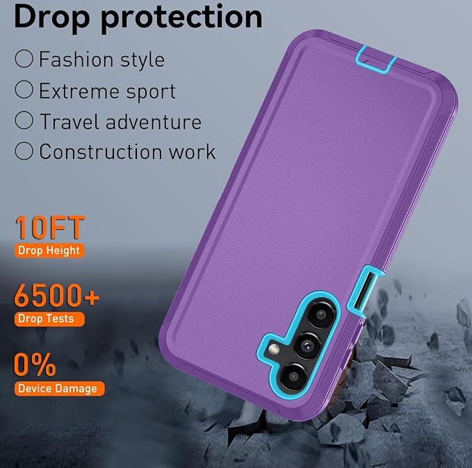 with Belt Clip-Purple Sky Blue