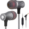 Wired Earbuds with Microphone Super Bass Sound Noise Isolation Lightweight Cable Headphones for Running Office Travel Gaming Durable and Tangle-Free Ear Buds Earphones with 3.5mm Jack