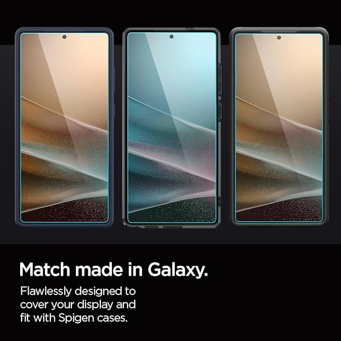 Spigen Tempered Glass Screen Protector [GlasTR EZ FIT - Privacy] Designed for Galaxy S25 Ultra [Case Friendly] - 2 Pack