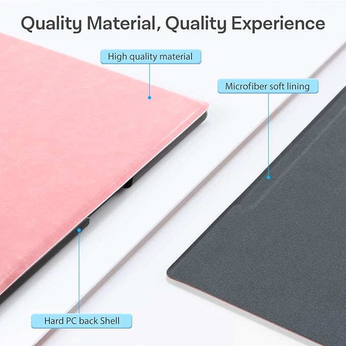 CoBak Case for Remarkable 2 Paper Tablet - Lightweight and Hard Back Shell Protective Book Folio Cover with Built-in Pen Holder - for 10.3 2020 Released (Pink)