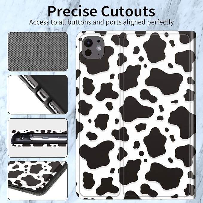 Black White Cow Print