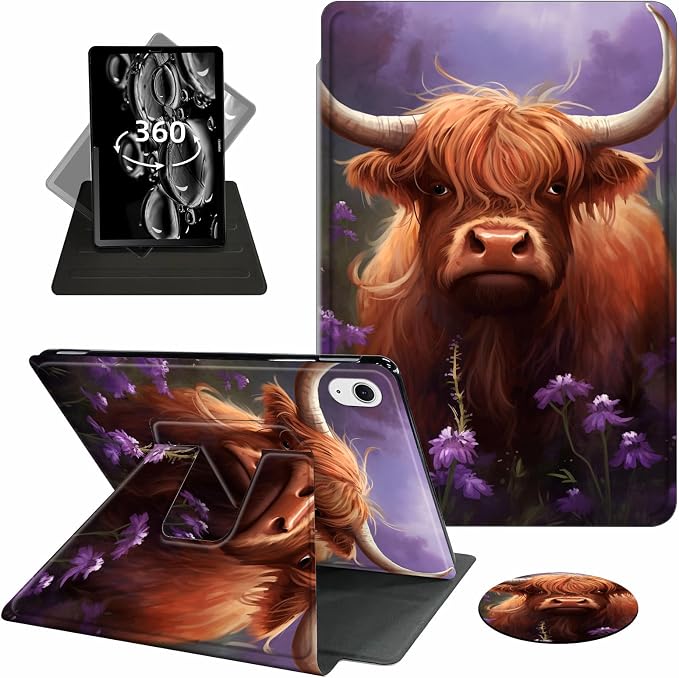 Cow Purple Floral