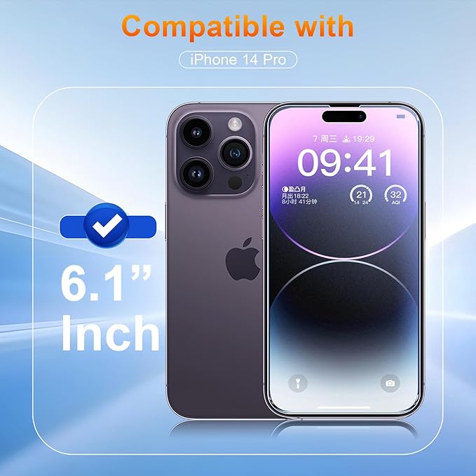 2 Pack matte privacy Screen Protector for iPhone 14 pro