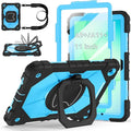 Case for Samsung Galaxy Tab A11+ Plus/A9+ 11 Inch 2025/2023Ubearkk Case for Samsung Galaxy A9 Plus/A11+ Tablet case with Screen Protector 360 Rotating Stand Shoulder Strap Pen Holder Black Blue