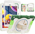 for iPad 9th 8th 7th Generation Case iPad 10.2 inch with HD Screen Protector 360 Rotating Kickstand/Hand Strap Shoulder Strap Heavy Duty Military Grade - Kids Friendly