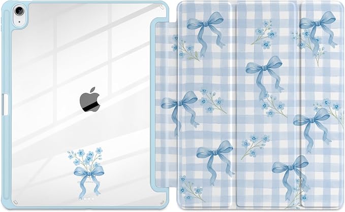 Blue Gingham Bows