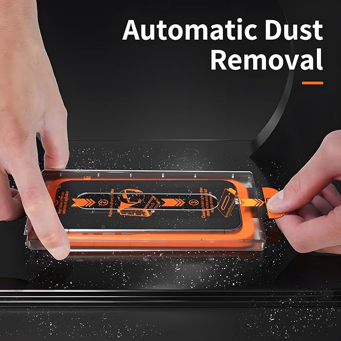 X-it 2 Packs Screen Protector for iPhone 16 Pro 6.3-inch - [Auto-Dust Removal] 9H+ Tempered Glass [10X Military Protection] Bubble Free Case Friendly