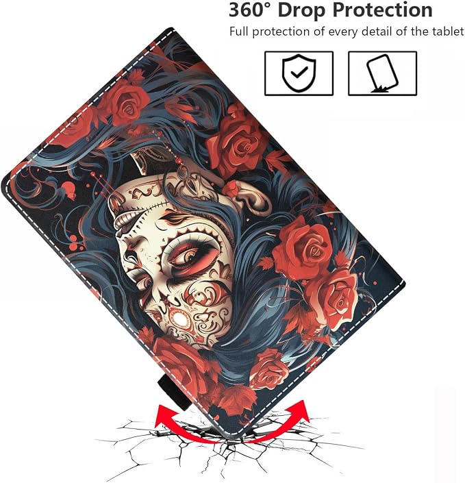 Sugar Skull Girl Roses
