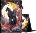 Case for All-New Amazon Kindle Fire HD 10 and Fire HD 10 Plus Tablet (13th/11th Generation 2023/2021 Release) 10.1 Slim Folding Stand Cover with Auto Wake/Sleep Moon Cat
