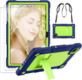 for T-Mobile Revvl Tab 5G 2023 Released Tablet Casewith Tempered Screen Protector Shoulder Strap Stand Kids Friendly Shockproof Case for T-Mobile Revvl Tab 5G 10.36 Inch (Navy/Green2 Pcs)