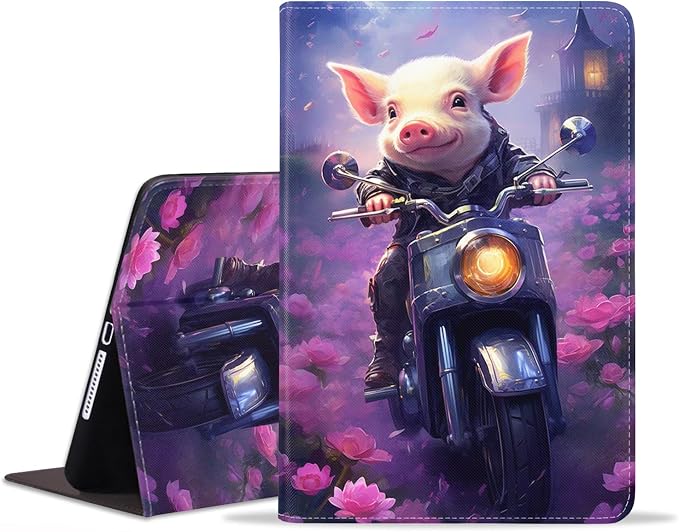 Pig Riding a Motorcycle