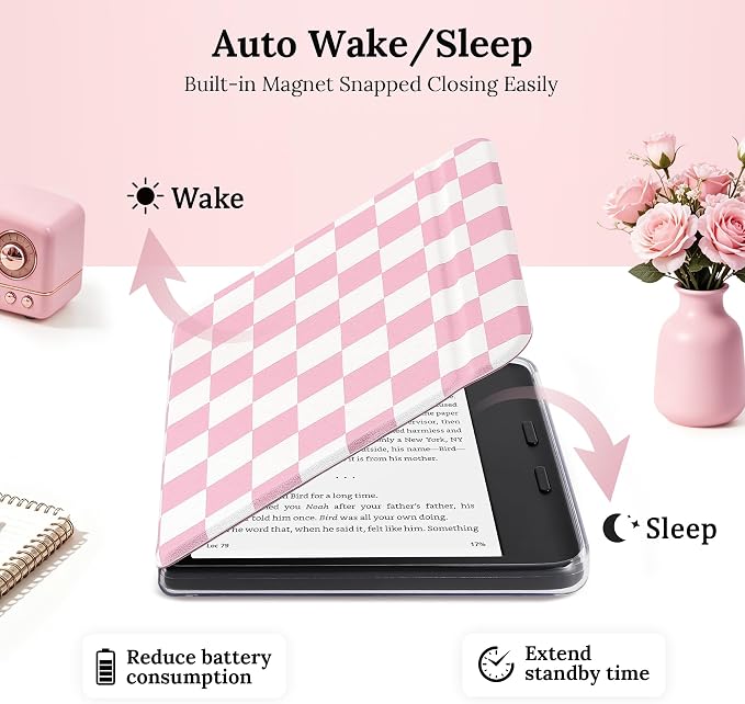 Pink and White Checkerboard