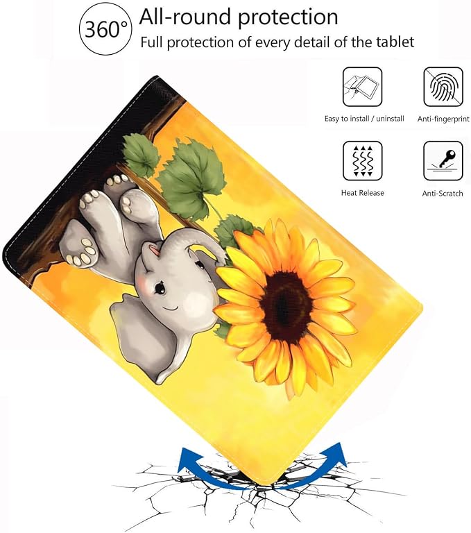 Elephant and Sunflower