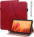 Case for Amazon Kindle Fire Max 11 Case (13th Generation 2023 Release) 11PU Leather Folio Stand Stylish Solid Color Stripe Stand Cover for Fire 11 Tablet - Red