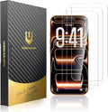 UNBREAKcable for iPhone 17 Pro Max Screen Protector [Quick-Installation Box] 3-Pack 9H+ Hardness Shatterproof Tempered Glass [99.99% HD Clear] [Case Friendly] [Bubble Free] for iPhone 17 Pro Max 6.9