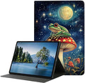 Case for iPad 9th/8th/7th Generation (2021/2020/2019) 10.2-inchSlim PU Leather Cover Adjustable Stand Auto Wake/SleepFrog Mushroom