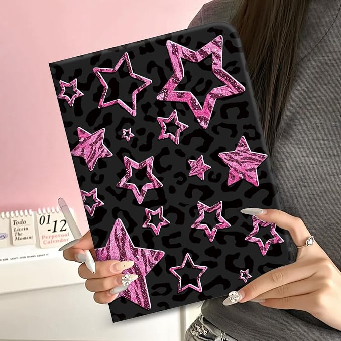 Leopard Black-Pink Stars