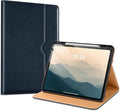 VIKESI Case for iPad Pro 13-inch M5 or M4 Released in 2025 or 2024 Leather Stand Cover with Apple Pencil Holder Auto Wake/Sleep Multiple Viewing Angles Built in Hand Strap &amp PocketBlue