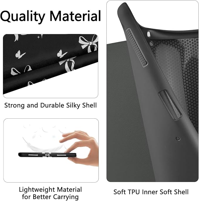 White-Black Bow Stars