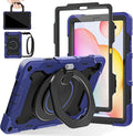 ROISKIN Case for Samsung Galaxy Tab S6 Lite 10.4’’ (2024-2020)Drop-Proof Protection Cover with 360° Rotate Stand &amp Handle &amp Screen Protector &amp Shoulder Strap &amp Kids Friendly