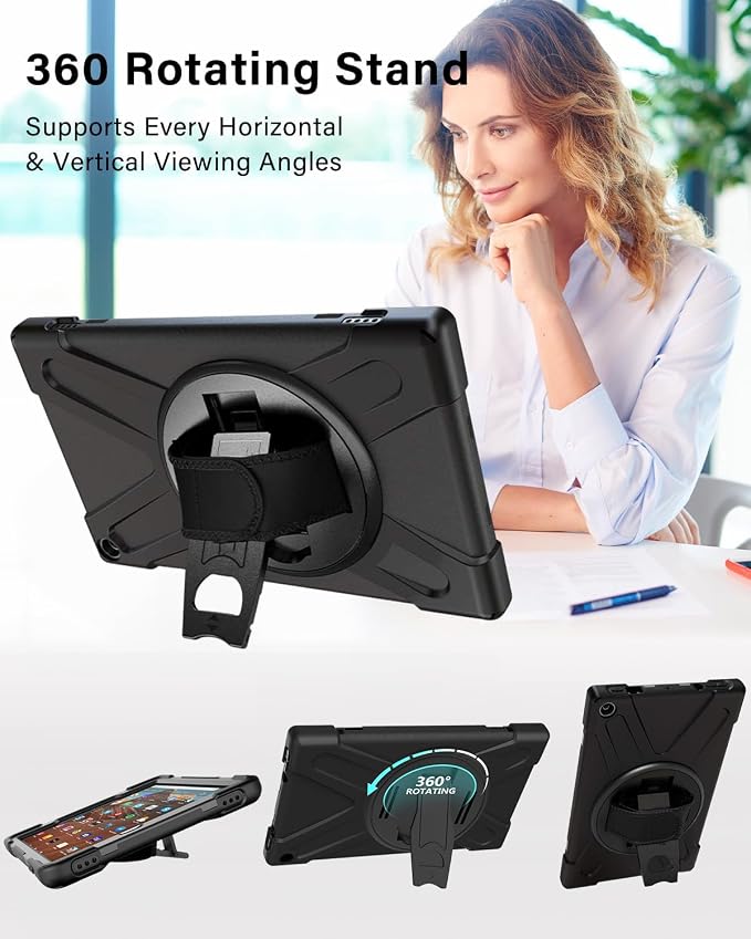 Fire HD 10 Case 9th/8th/7th Gen-Black