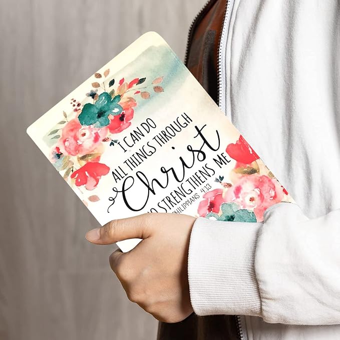 Floral Quote Bible Verse Philippians 4:13