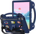 Compatible with Lenovo Tab P12 12.7 inch(2023) Tablet Case Lightweight Shockproof Protective Case with Shoulder Strap &amp Stand Handle for Girl Kid Gift - Navy Blue