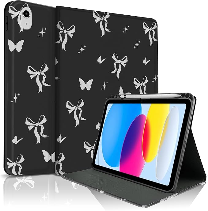 White-Black Bow Stars
