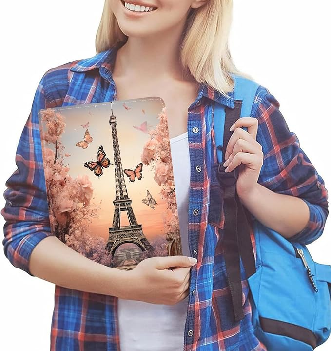 Eiffel Tower Flowers and Butterflies