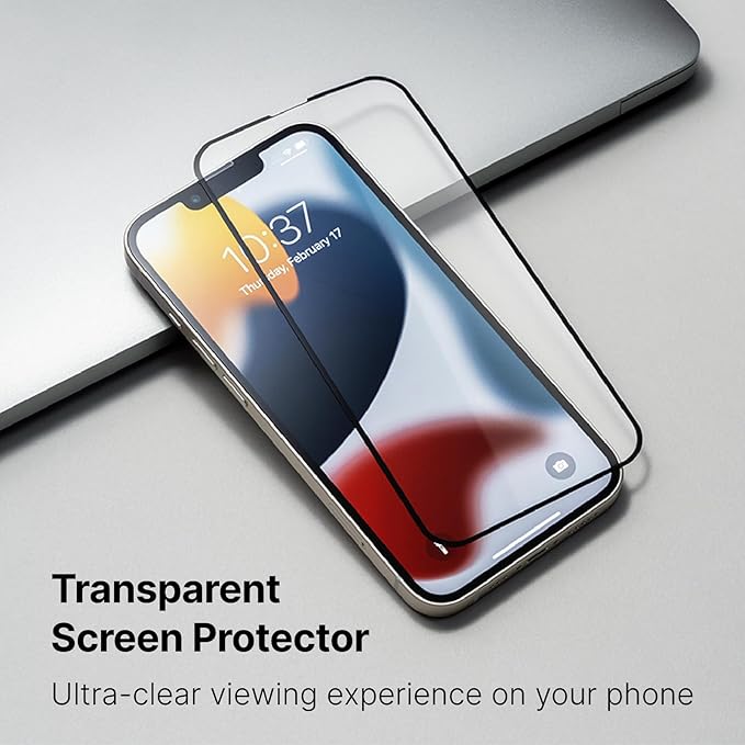 RhinoShield Screen Protector Compatible with iPhone 17/17 Pro / 16 Pro | Impact Protector PRO - Ultra-clear Impact and Scratch Resistant Anti-blue Light Installation Tool Included - Transparent