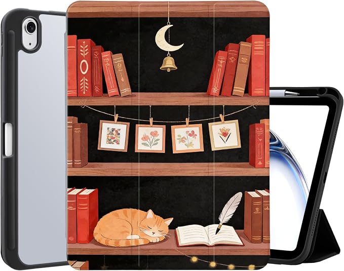 Bookshelf Orange Cat