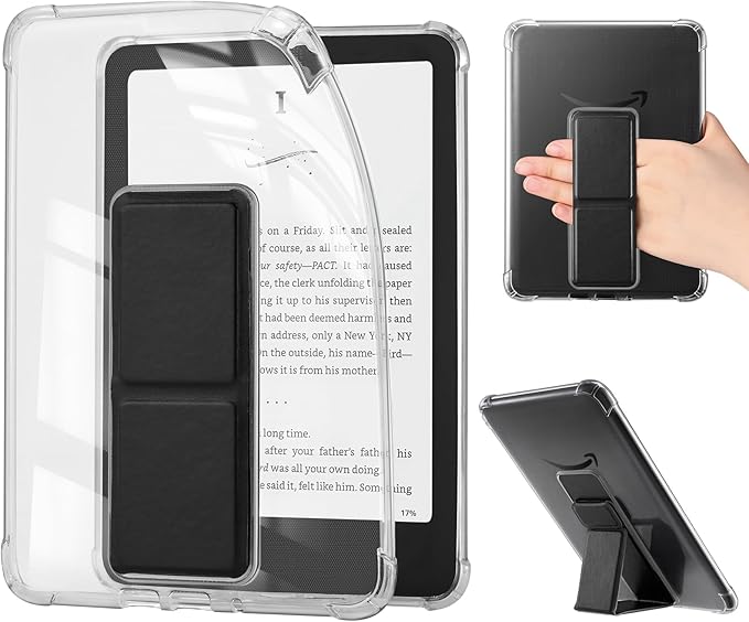 Clear with Black Stand