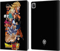 Head Case Designs Officially Licensed Dragon Ball Super Goku Universe Survival Characters Leather Wallet Case Compatible with Apple iPad Pro 13 M4 2024