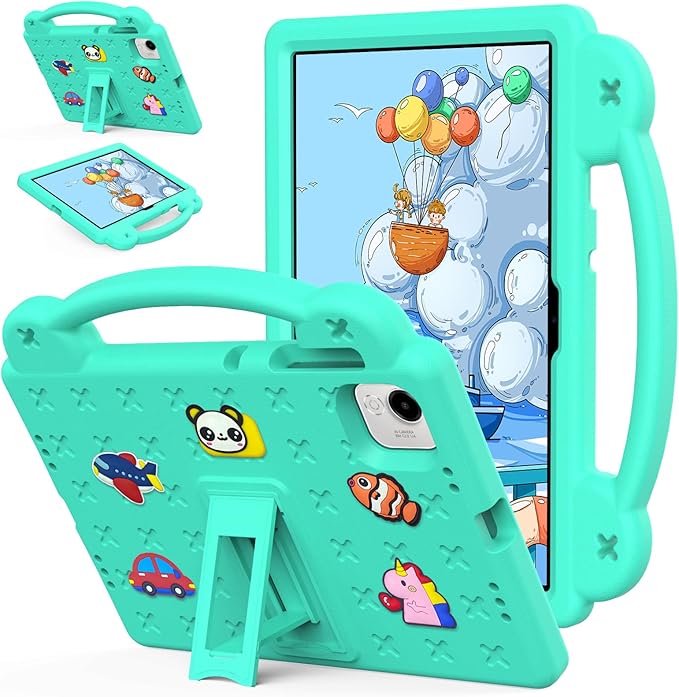 Compatible with Honor Pad X9a 2025 11.5 inch Tablet Case Kids Friendly Universal Lightweight Shockproof Protective Case with Shoulder Strap &amp Stand Handle Mint Green