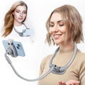 Cell Phone Stand Neck Cell Phone Holder for Bed Hand Free POV/Vlog Selfie Phone Neck Holder for Recording Universal Multi-Functional Flexible Phone Stand for 4.7''-6.7'' Phone