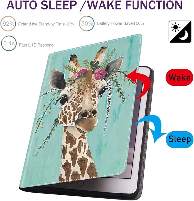 Giraffe With Floral Headgear