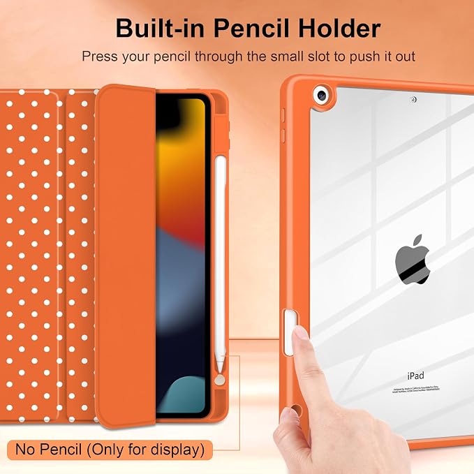 Orange white dot