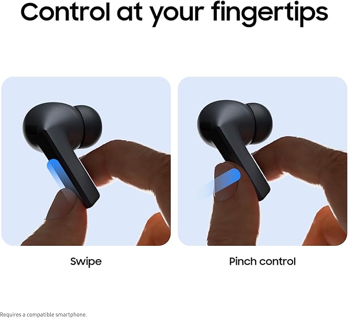 SAMSUNG Galaxy Buds 3 FE (2025) True Wireless Bluetooth Earbuds Active Noise Cancellation Powerful Sound Clear Calls Long Lasting Battery Hands Free AI Gray [US Version 2 Year Warranty]