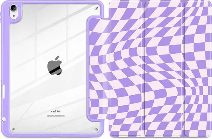 Purple Wavy Checker