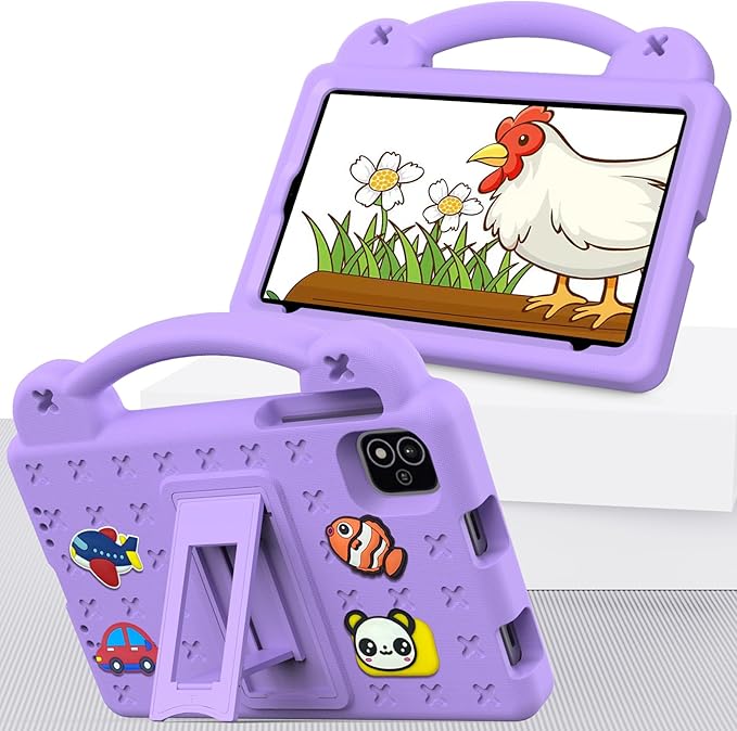 Compatible with Alldocube iplay 60 mini pro 2024 8.4 inch/iplay 60 mini2 2024 8.4 inch Tablet Case Shockproof Protective Case with Shoulder Strap &amp Stand Handle Light Purple
