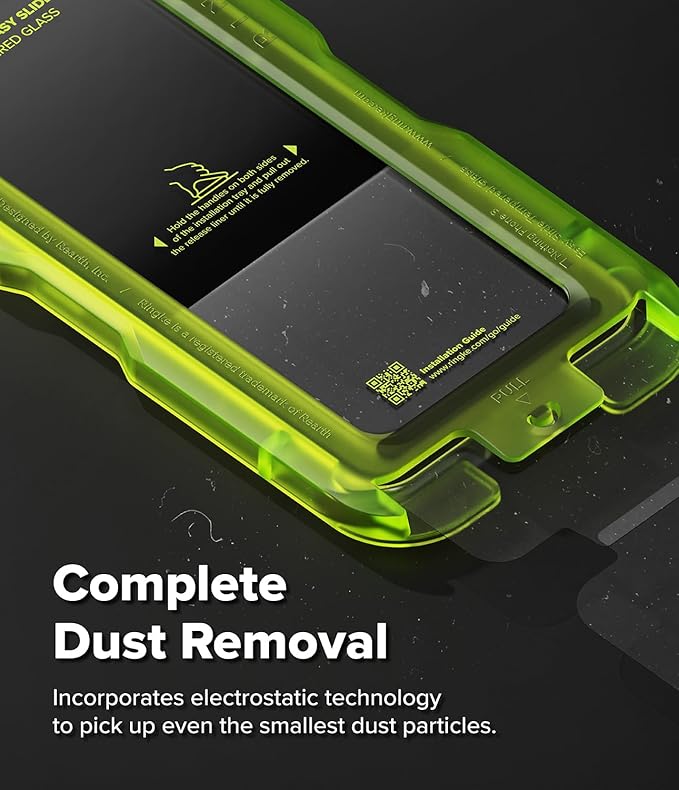 Ringke Easy Slide Tempered Glass Compatible with Nothing Phone 3 Screen Protector [Super Easy to Install] Case Friendly Shatterproof Premium 9H Hardness - 2 Pack