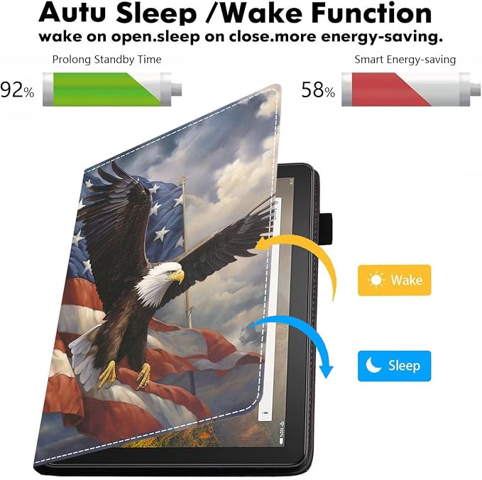Patriotic American Flag Bald Eagle
