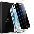 UNBREAKcable 4PCS Screen Protector for iPhone 15-2 Privacy Tempered Glass+2 Clear Glass Double Shatterproof [Easy Installation Frame] [9H Hardness] [Case Friendly] Anti-Scratch for iPhone 6.1 inch