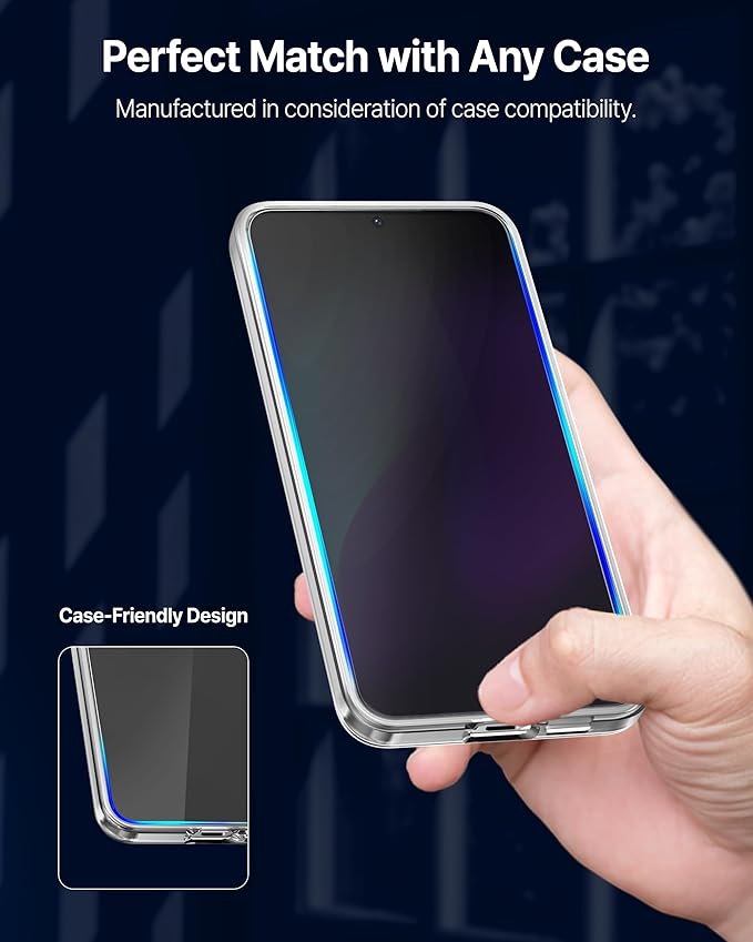 DOME GLASS Whitestone for Samsung Galaxy S25 Plus [Perfect Full Coverage] Tempered Glass Screen Protector with a technical patent [2Pack]
