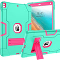 BENTOBEN for iPad Air 3rd Generation Case iPad Pro 10.5 2017 Case 3 Layers Heavy Duty Shockproof Kickstand Protective Tablet Cover for iPad Air 3 10.5 2019 /iPad Pro 10.5 2017 Green/Rose Red